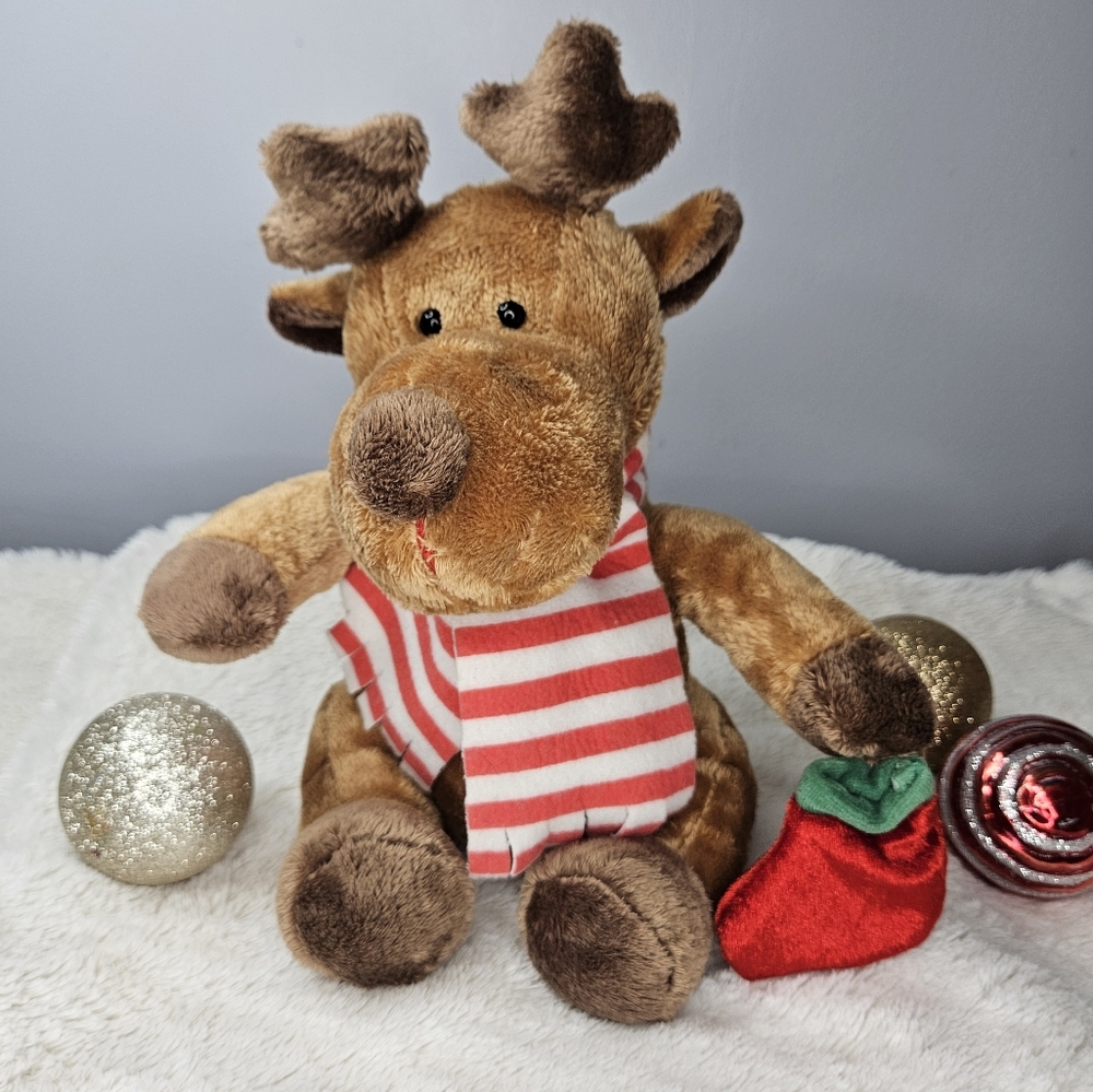 Applause Reindeer Vintage Plush Christmas Stuffed Animal Stocking Stuffer